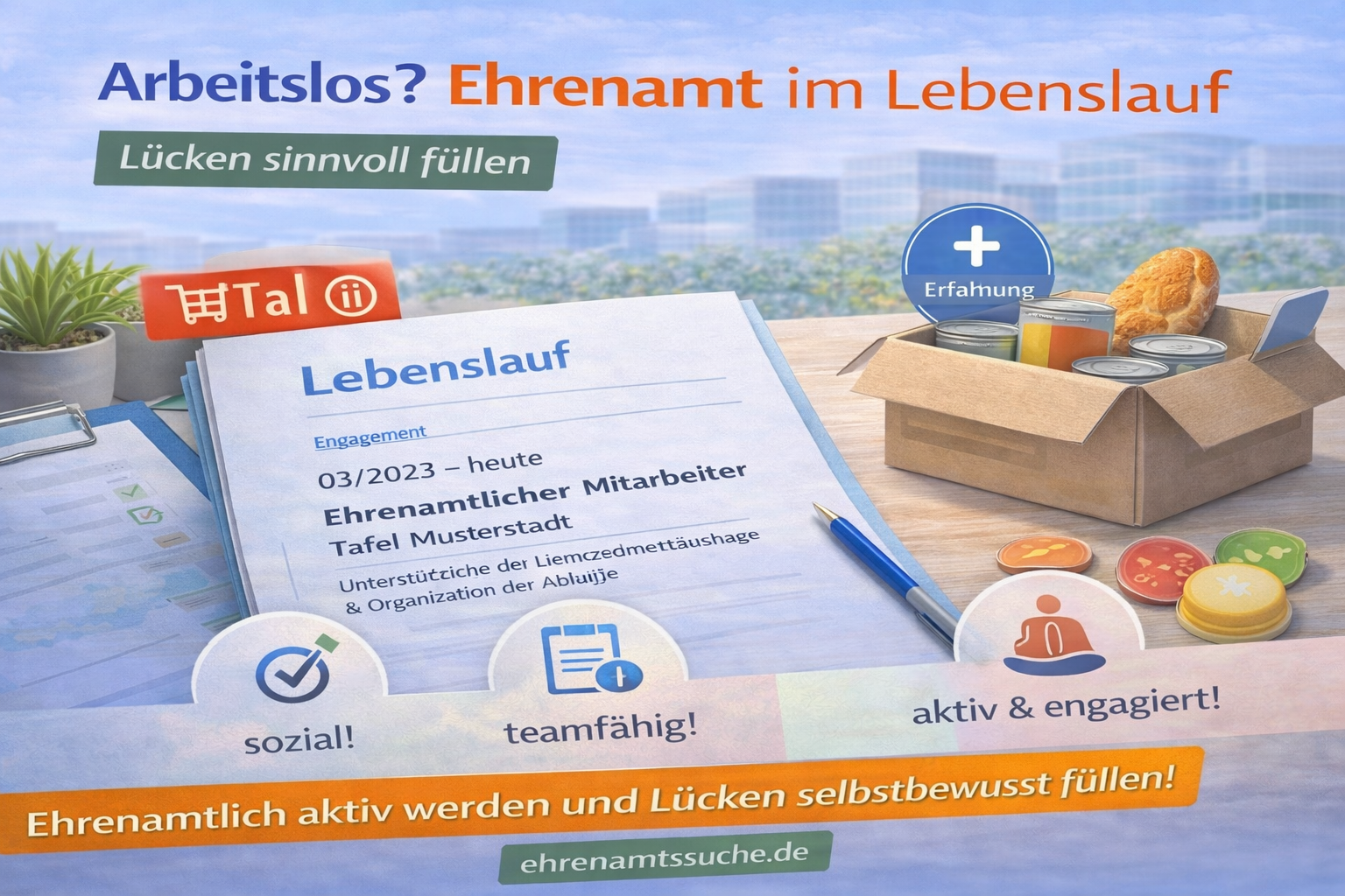 Arbeitslosigkeit und Ehrenamt – so nutzt du die Zeit sinnvoll