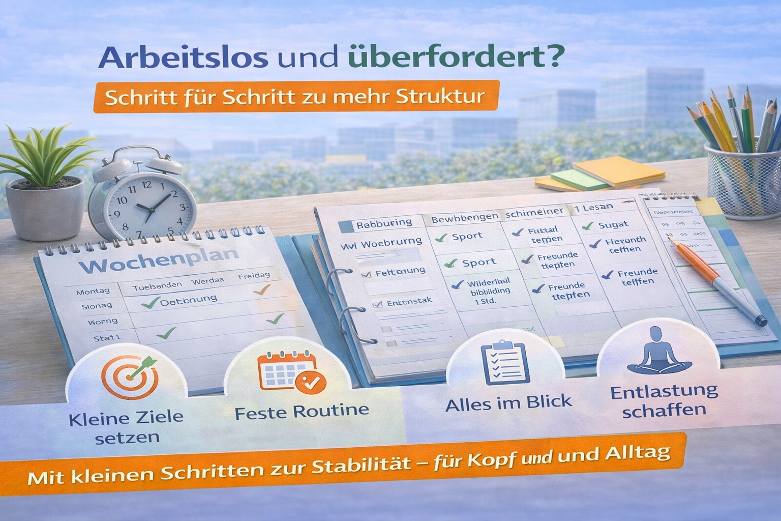Arbeitslos und überfordert – wie du wieder Struktur bekommst