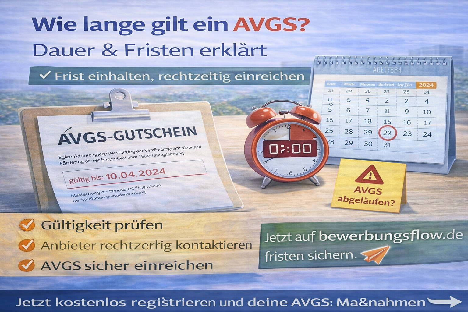 Wie lange darf ein AVGS gültig sein? Dauer & Fristen erklärt