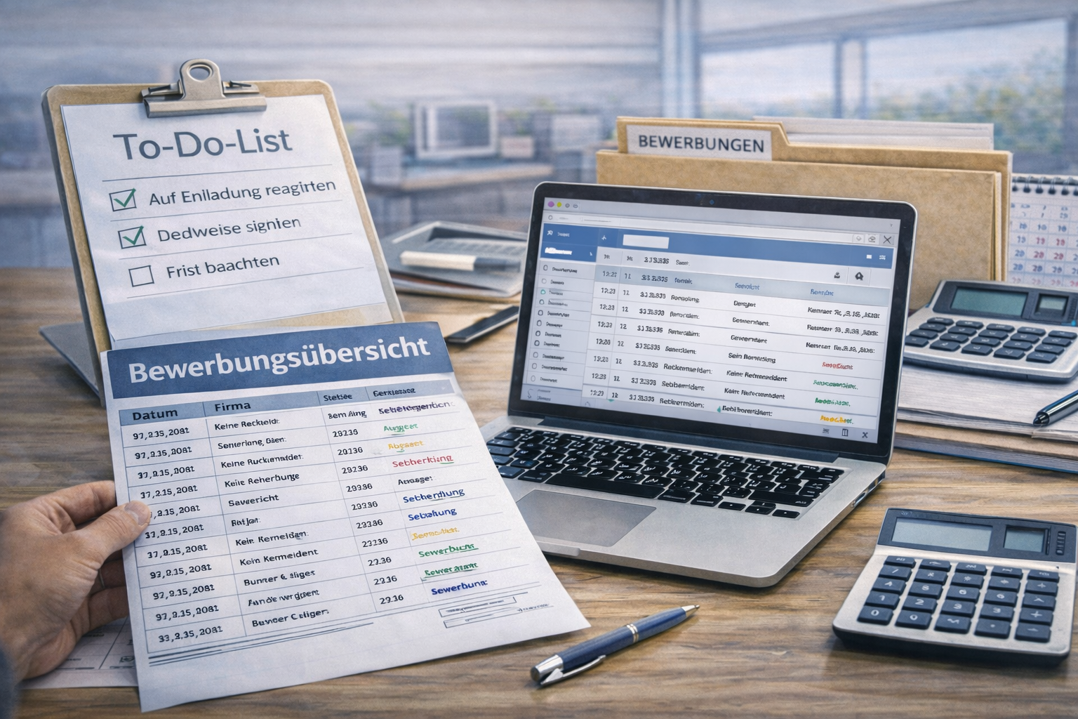 Bewerbungen organisieren - So behältst du den Überblick