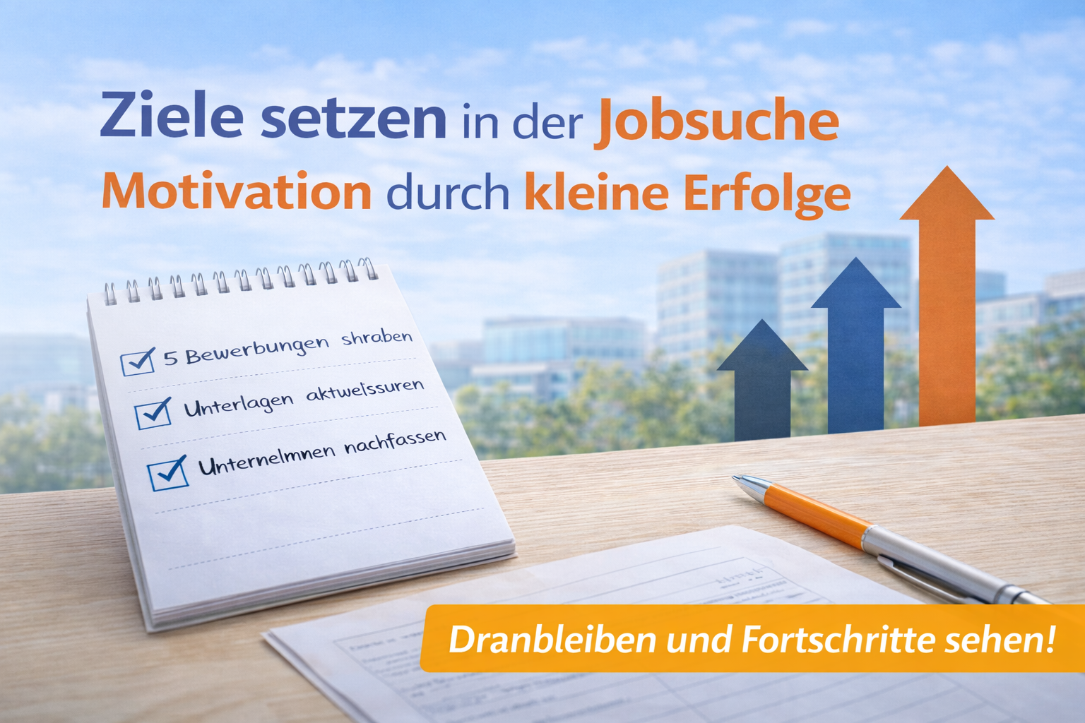 Ziele setzen in der Jobsuche – Motivation durch kleine Erfolge