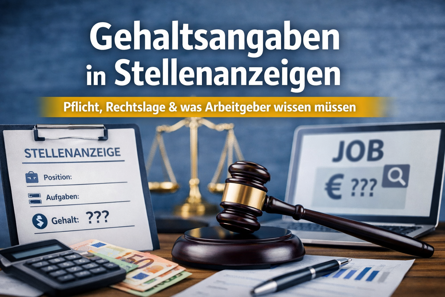 Gehaltsangaben in Stellenanzeigen: Pflicht, Rechtslage - 2026