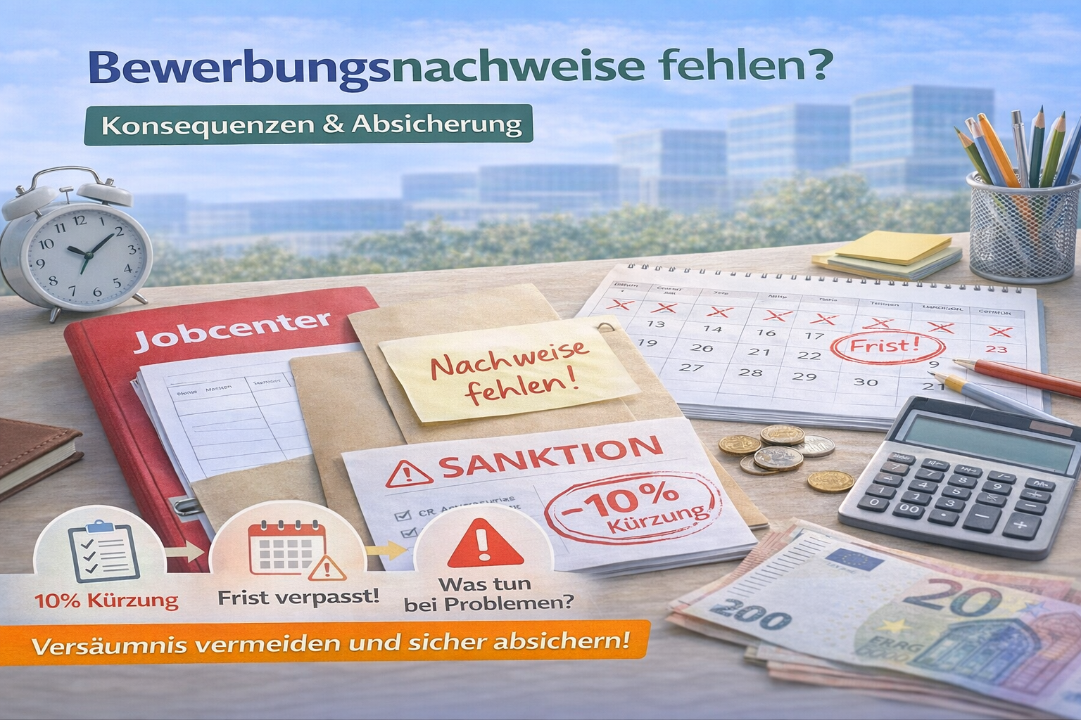 Was passiert, wenn Bewerbungsnachweise fehlen?