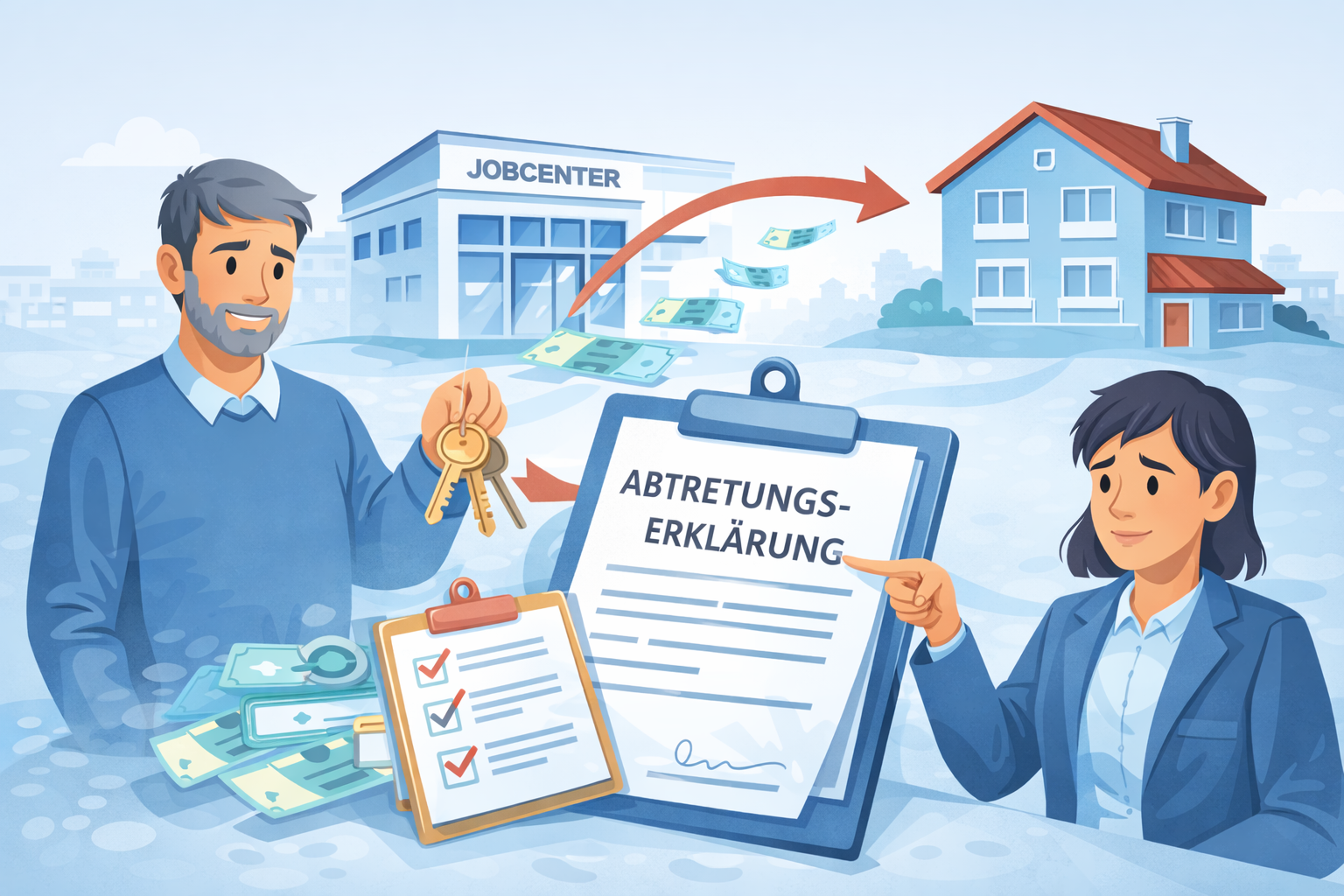 Abtretungserklärung vom Jobcenter: Was bedeutet das bei Miete & Kaution?