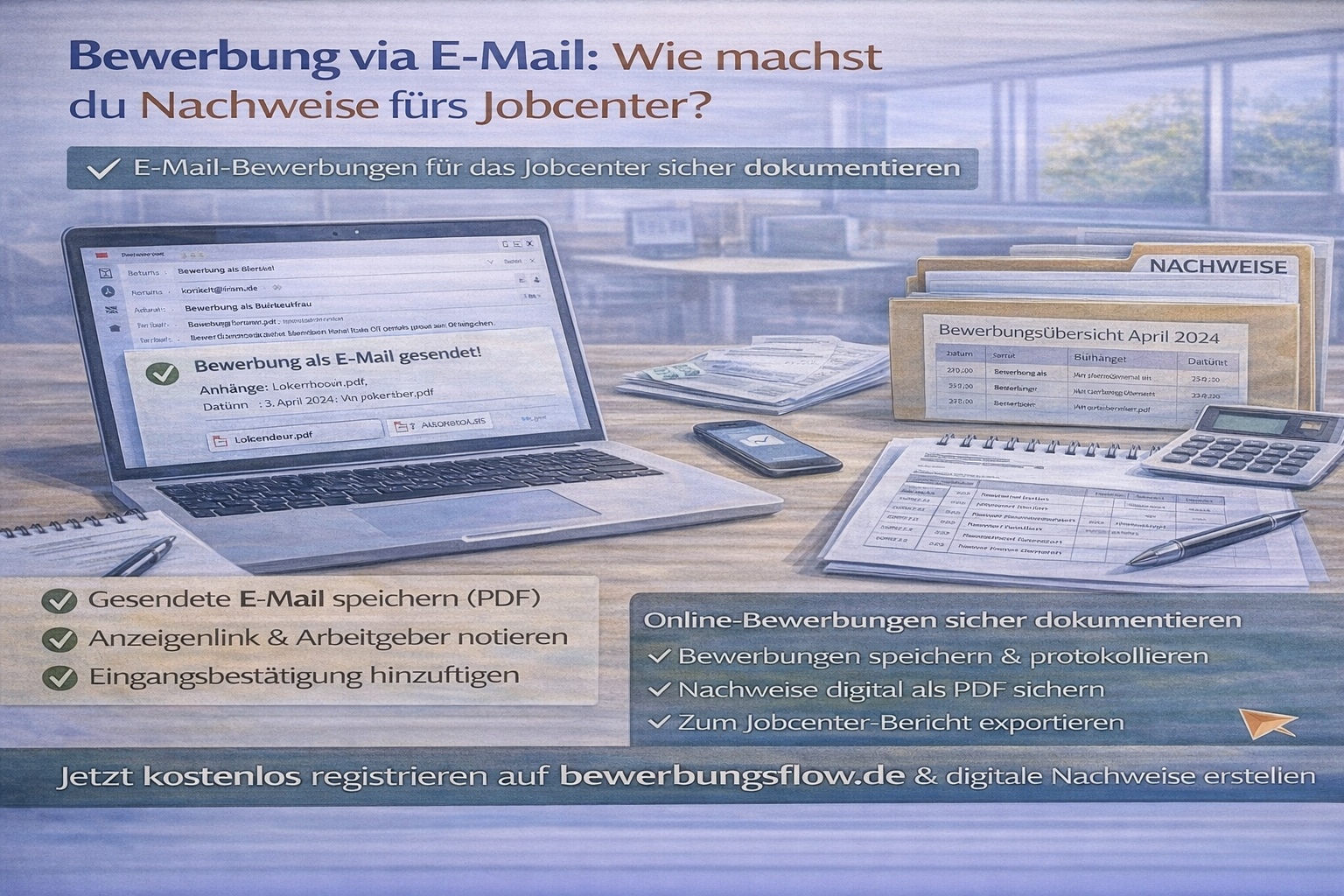 Bewerbung via E-Mail: Wie machst du Nachweise fürs Jobcenter?